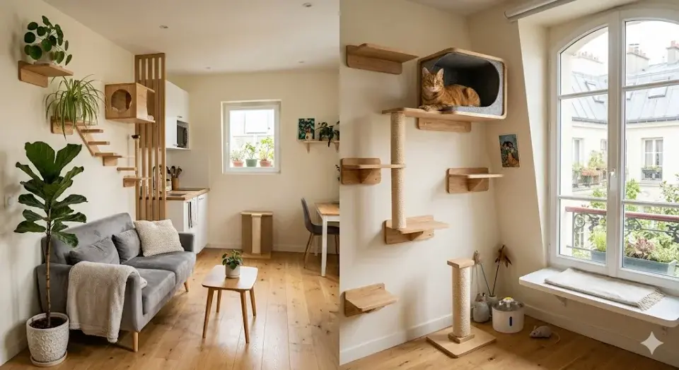 Amenagement interieur chat stresse