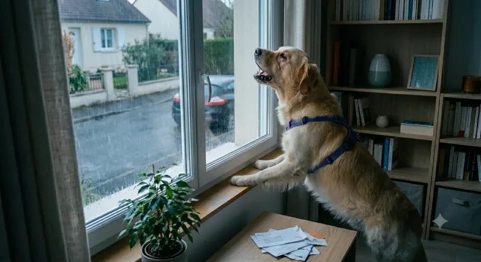 Chien souffrant d'anxiété de séparation, accompagnement comportemental à Beauvais dans l'Oise