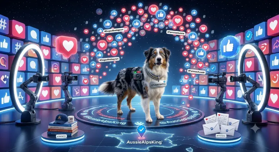 Berger australien influenceur reseaux sociaux