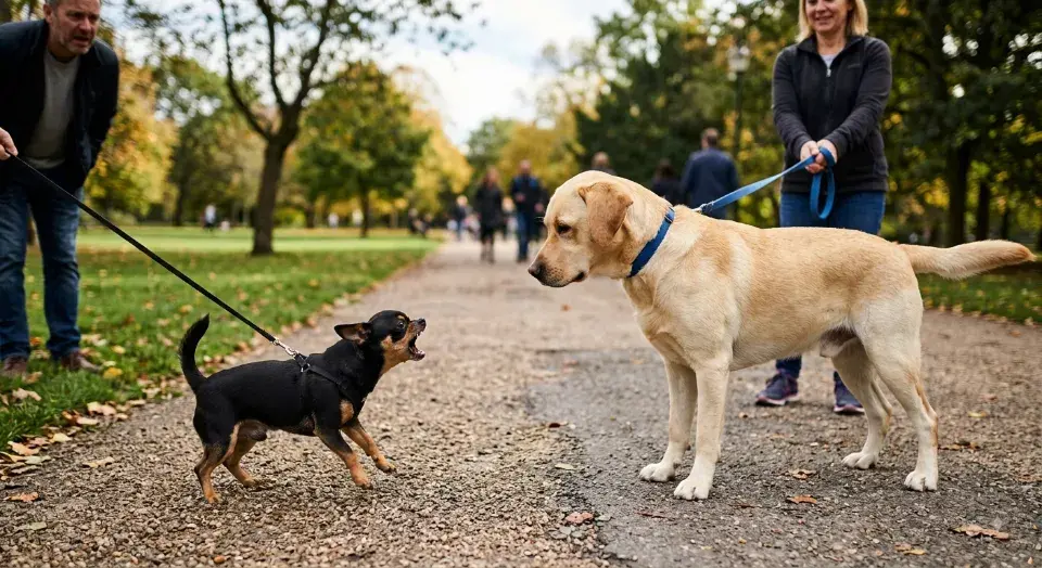 Chihuahua agressif chien
