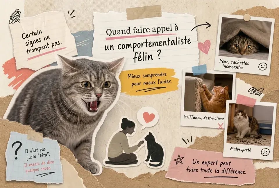 Comportementaliste felin signes troubles