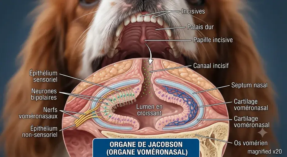 Organe jacobson anatomie chien